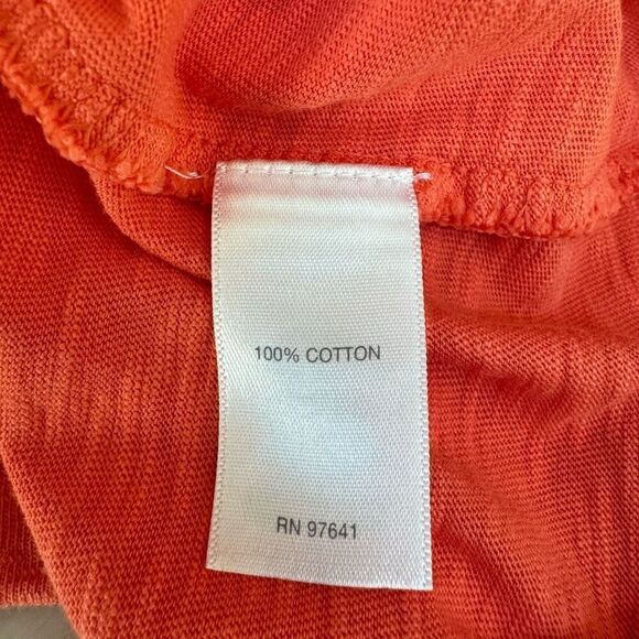 J. Jill Pure Jill Cotton Shift Tank Dress Sleeveless Size S Orange Salmon - Picture 7 of 7